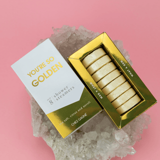 Chez Gagné - You're So Golden - Self-Care Shower Steamers - Citrus Neroli