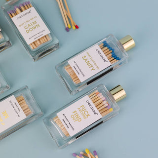 Chez Gagné - Fuck Around Find Out - Glass Bottle Matches, Funny Gift