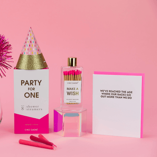 Chez Gagné - Make A Wish - Glass Bottle Safety Matches, Birthday Gift