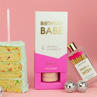 Chez Gagné - Make A Wish - Glass Bottle Safety Matches, Birthday Gift