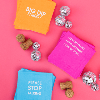 Chez Gagné - Please Stop Talking - Cocktail Napkins