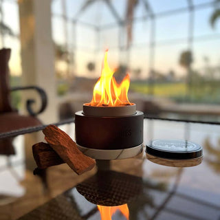 City Bonfires - Portable Fire Pits - City Bonfires Petite Concrete Tabletop Fire Bowl