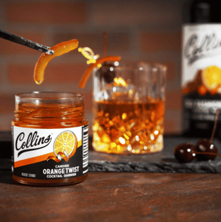 Collins - Italian Candied Orange Peel Twist Cocktail Garnish - 10.9 oz