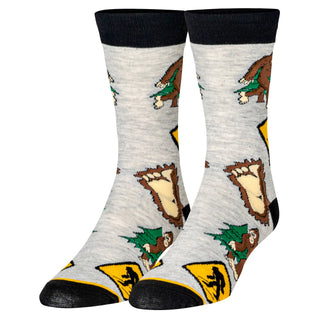 Crazy Socks - Big Foot - Mens Crew Folded