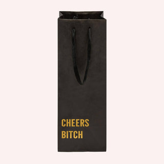 Crimson and Clover Studio - Cheers Bitch Funny Wine Bag