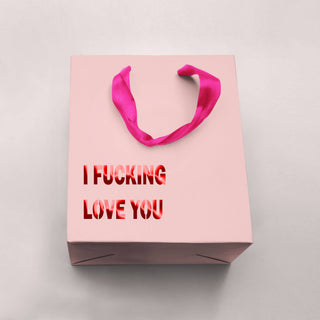 Crimson and Clover Studio - I Fucking Love You Funny Gift Bag