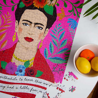 Talking Tables - 500-piece Frida Kahlo Jigsaw Puzzle and Poster