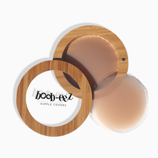 Boob-eez - Nipple Covers + Bamboo Compact: Medium Tint / 8cm