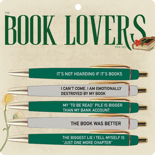 FUN CLUB - Book Lovers Pen Set (funny, gifts, pens, stationery)