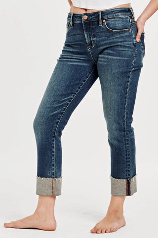 Dear John Blaire High Rise Cuffed Slim Straight Jean - Taryn x Philip Boutique