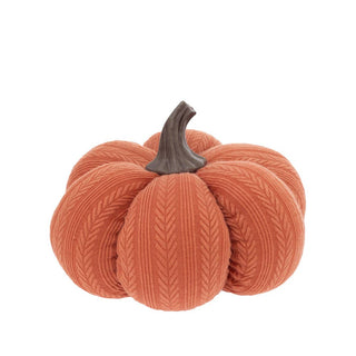 Boston International - Small Plush Terracotta Pumpkin Fall Autumn Décor