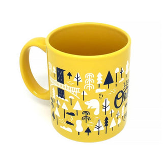 Hello From Oregon - Oregon Burst Mug | Yellow