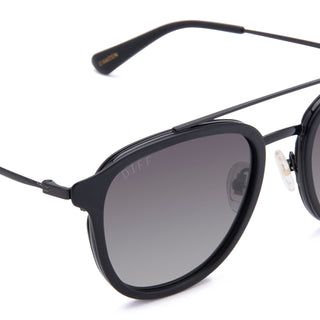 Diff Camden Matte Black Grey Gradient Polarized