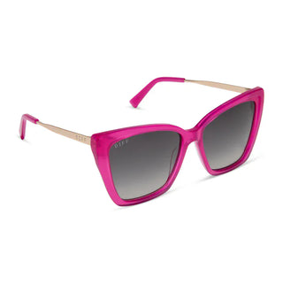 DIFF Eyewear Becky II Bright Tulip Cat Eye Polarized Sunglasses