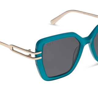 DIFF Eyewear Dasha Sunglasses Dark Teal Grey