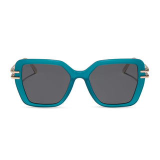 DIFF Eyewear Dasha Sunglasses Dark Teal Grey
