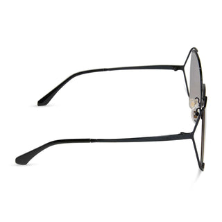 DIFF Eyewear Donna IV Polarized Sunglasses - Black + Twilight Gradient