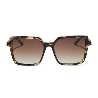 DIFF Eyewear Esme Square Sunglasses - Espresso Tortoise + Brown Gradient