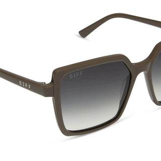 DIFF Eyewear Esme Square Sunglasses - London Stone + Grey Gradient