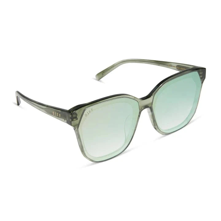 DIFF Eyewear Gia Sunglasses - Cool Matcha Mirror – Taryn x Philip Boutique
