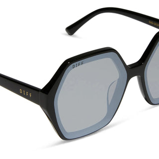 DIFF Eyewear Gigi Sunglasses - Black + Grey Flash
