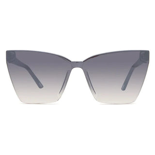 DIFF Eyewear Goldie Cat Eye Sunglasses - Black+Smoke Flash