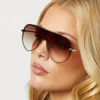 DIFF Eyewear Imani Sunglasses - Gold Brown Gradient
