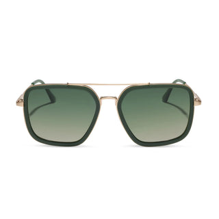 DIFF Eyewear Jordan Fairway Green Gold Aloe Green Gradient Polarized Sunglasses