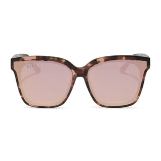 DIFF Eyewear Meredith II Sunglasses Himalayan Tortoise Taupe Mirror