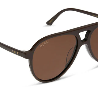 DIFF Eyewear Tosca II Aviators Truffle Truffle
