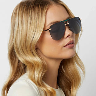 Tahoe Aviator Sunglasses - Gold/Grey Gradient Polarized