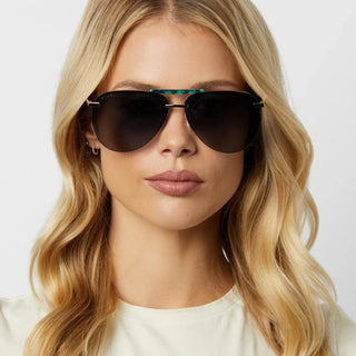Tahoe Aviator Sunglasses - Gold/Grey Gradient Polarized