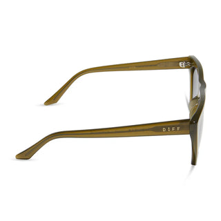 DIFF EYEWEAR Avril Sunglasses - Rich Olive Grey Gradient
