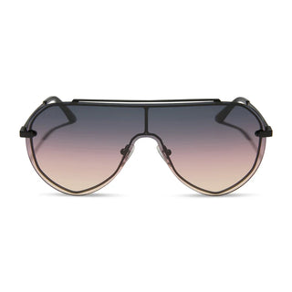 DIFF Eyewear Imani Sunglasses - Brushed Black Twilight Gradient