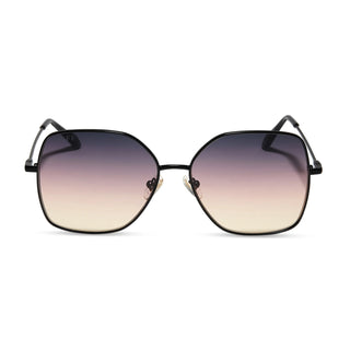 DIFF Eyewear Iris Matte Black Twilight Gradient Sunglasses