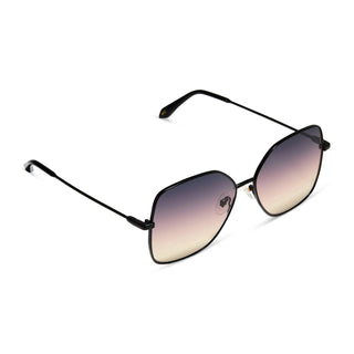 DIFF Eyewear Iris Matte Black Twilight Gradient Sunglasses