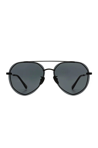 DIFF Eyewear Lenox Black Grey Sunglasses