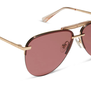 DIFF Eyewear Tahoe Gold Mauve Sunglasses