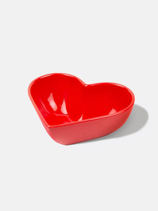 heart-shaped ceramic bowl