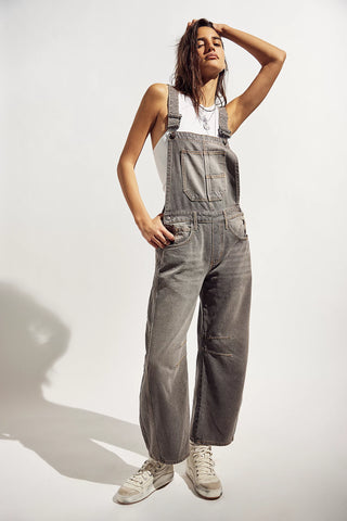 Free People - We The Free Good Luck Barrel Overalls