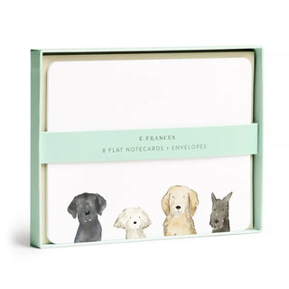 E. Frances Paper - Dog Days Flat Notes (Boxed Set of 8) | Notecards Stationery