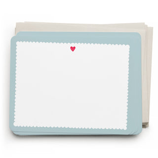E. Frances Paper - Scalloped Heart Flat Note Set