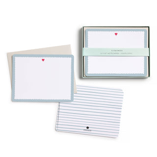 E. Frances Paper - Scalloped Heart Flat Note Set