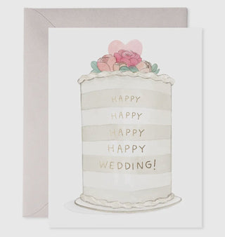 E. Frances Paper - Frosted Wedding Greeting Card
