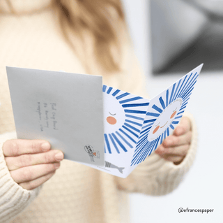 E. Frances Paper - White Flower | Sympathy & Condolence Greeting Card
