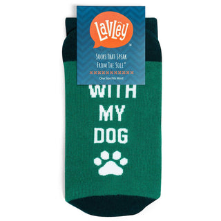 Lavley - I'd Rather Be With My Dog Socks (Green)