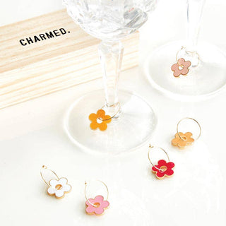 Santa Barbara Design Studio by Creative Brands - Wine Charms in Wood Box - Charmed - Set of 6