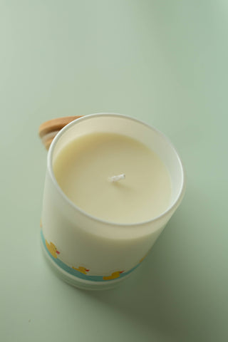 Unplug Soy Candles - Rubber Duck Wrap Bathroom Soy Candle: Teakwood & Tobacco