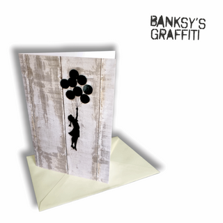 Banksy Biglietto Augurale - Girl With Balloons - Taryn x Philip Boutique