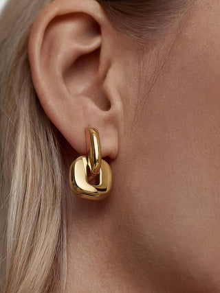 Flânerie by MAIQ - Arliss 18K Gold Non-Tarnish Link Drop Earring: 2 colors